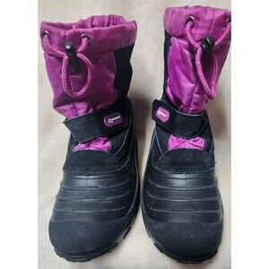 Alpine Design Girl's Size 5 Pink & Black Snow Crusher Waterproof Boots